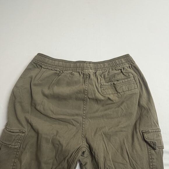 Faded Glory Pants Men Medium Cargo Jogger Streetwear Style Army Green Ankle Cuff - Picture 4 of 12